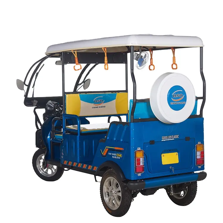 Triciclo de tres ruedas para pasajeros, Rickshaw eléctrico de 3 ruedas, precio barato