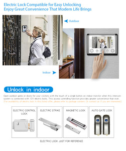 7 inç çoklu android kablosuz commax wifi altı tuya 2 tel ip interkom sistemi kablolu dijital görüntülü kapı telefonu - Product Image 3