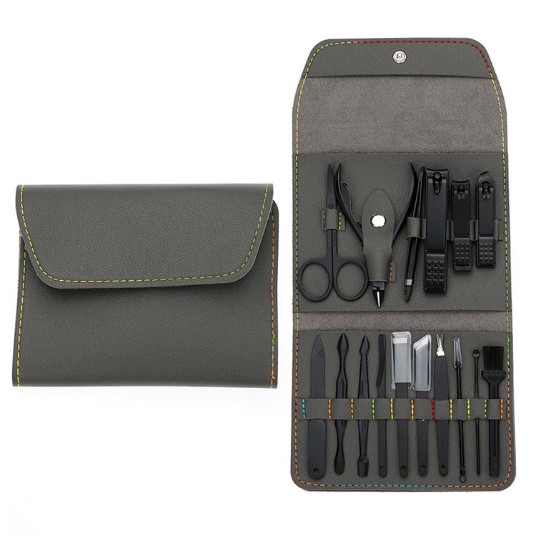 Black with grey case