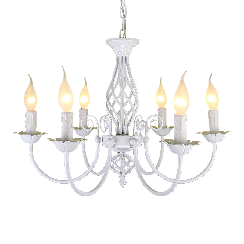 Blanc D58 * H70cm 6 têtes