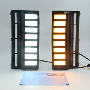 WINAUTO新LEDデイタイムランニングライト2024年用ヒュンダイIX45サンタフェフロントDRLイエローライト付き - Product Image 3