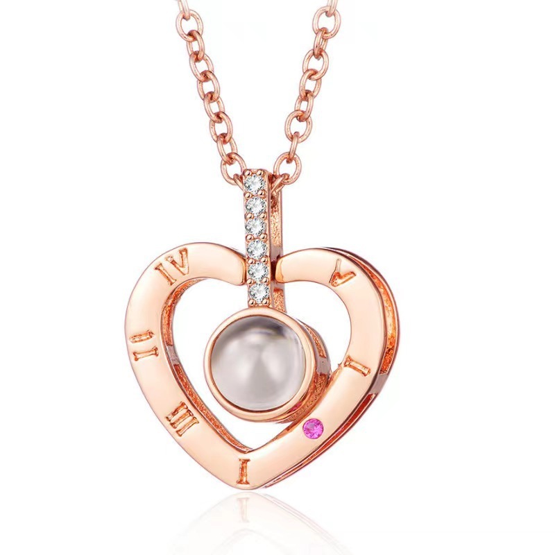 Heart-shaped rose gold