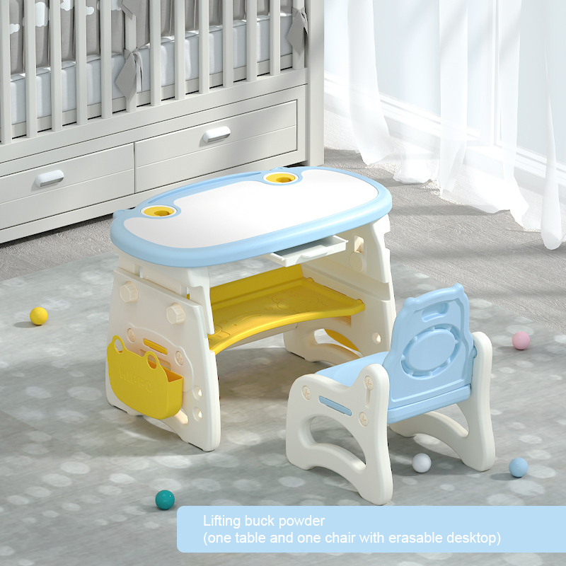 Tables et chaises modèle élévateur amélioré bleu