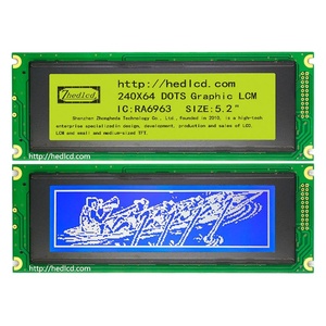 5,4 "180*65MM 240*64 240 X64 RA6963 Paralleles Grafikmatrix-LCD-Modul Anzeige bildschirm Unterstützung Serielle SPI mit LED-Hintergrund beleuchtung - Product Image 1