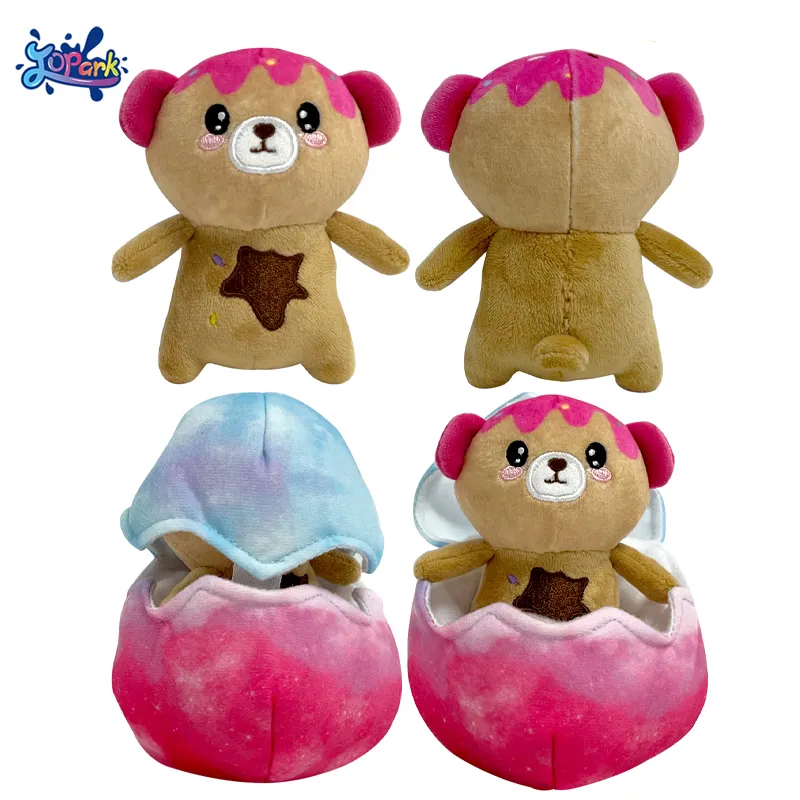 JOPARK ours avec coquille d'oeuf boîte mystère 16cm trucs poupée enfants drôles animaux en peluche peluche jouet Kawaii peluches pour enfant accompagner