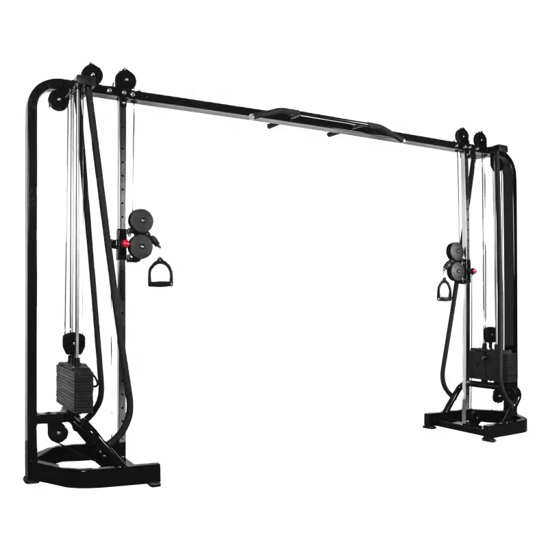 Sistema de polea para ejercicio físico, barra Crossover de Cable, montaje en pared ajustable, máquina extraíble, equipo de gimnasio