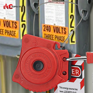 2025 Elecpopular 1.5mm*1.8m Portable Automatic Retractable Stainless Steel Cable Lockout <strong>Key</strong> Unlock Way <strong>Unusual</strong> Installations - Product Image 2