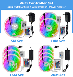Cuttable สมาร์ท Tuya App Alexa 5M 10M RGB 5050,ไฟหลากสีไร้สาย RGB IR รีโมทคอนโทรลไฟ LED ความฝันพร้อม Wifi - Product Image 2