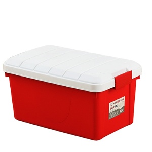 <strong>Direct</strong> Manufacturer 40 Litre Storage Box with Lid, Healthy Material extra Large Plastic square Storage Containers <strong>Bins</strong> - Product Image 1