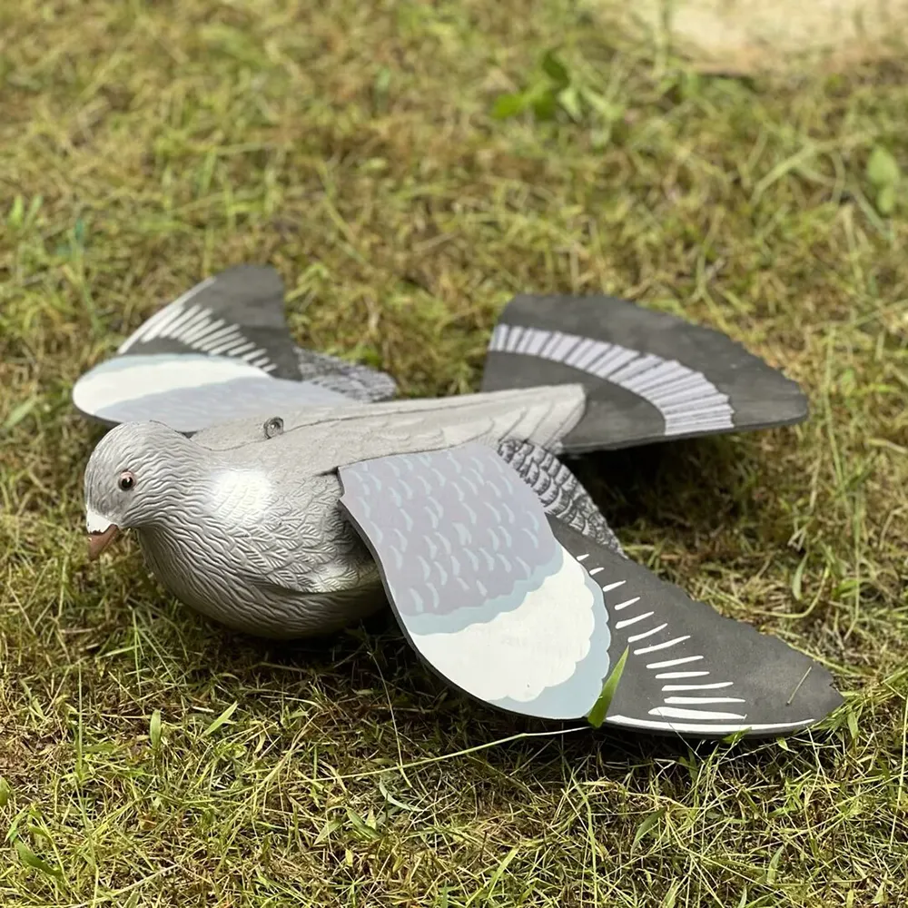 Voando Plástico Caça Pigeon Decoy Para Assuar Pássaro