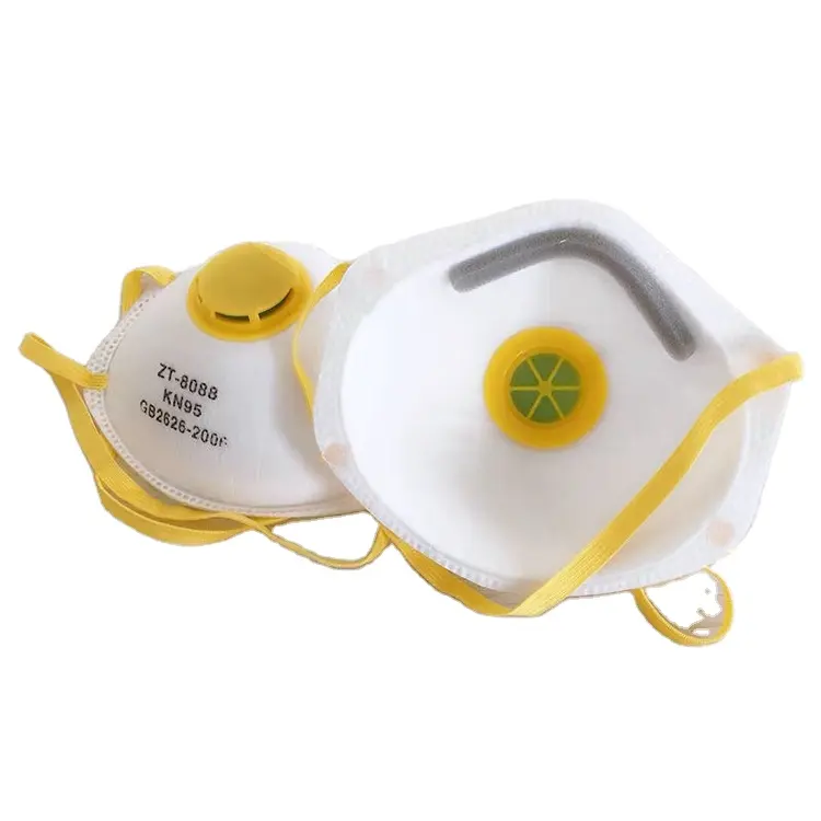 Disposable High Filter Rating Cup Face Mask Earloop FFP2 Mask With Air Valve