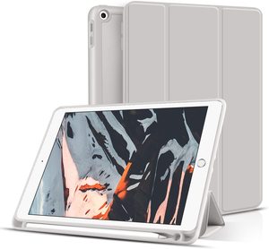 PU หนังสมาร์ทปกสำหรับ iPad 7 8 9รุ่นมินิ6แท็บเล็ตปกที่มีผู้ถือดินสอสำหรับ Apple iPad 11อากาศ4กรณี - Product Image 1