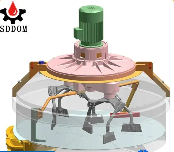 Misturador planetário de 500 litros cmp500 para máquina refratária de tijolos