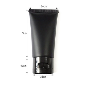 Ống Nhựa Pe Ống Bóp Mỹ Phẩm 10Ml 15Ml 20Ml <span class=keywords><strong>30Ml</strong></span> 50Ml Ống Đóng Gói Kem Dưỡng Da Tay Tùy Chỉnh Rỗng Màu Đen Có Logo - Product Image 3