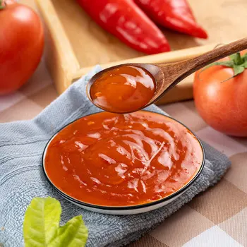 Pasta de tomate de etiqueta privada personalizada, tambores concentrados, pasta de tomate enlatada
