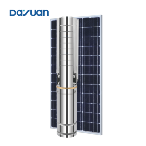 DAYUAN 1.25 inç paslanmaz çelik temiz su dalgıç güneş Deepwell pompa fırçasız güneş enerjili havuz dalgıç su pompası