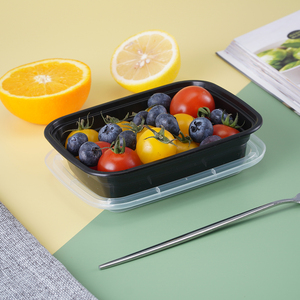 Nhà Cung Cấp Từ Nhà Máy 150 Gói Bao Bì Lấy Ra Thực Phẩm Hộp Cơm Trưa Bằng Nhựa Dùng Một Lần Hộp Đựng Thực Phẩm Chuẩn Bị - Product Image 5