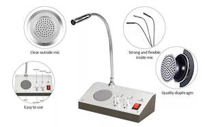 Intercomunicador de ventana bidireccional, sistema de audio inalámbrico con micrófono