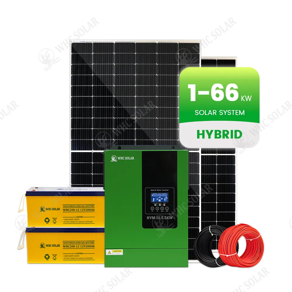 Sistema de energía solar Hogar 1KW 1.5KW 2KW 3KW 5KW 10KW Sistema de energía solar Fuera DE LA RED Kit de paneles solares