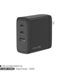 Fabrika toptan PD 100W Gan masaüstü şarj cihazı abd ab İngiltere PD + PD + QC 100W USB C Qc3.0 PPS hızlı Gan şarj 2C1A - Product Image 1