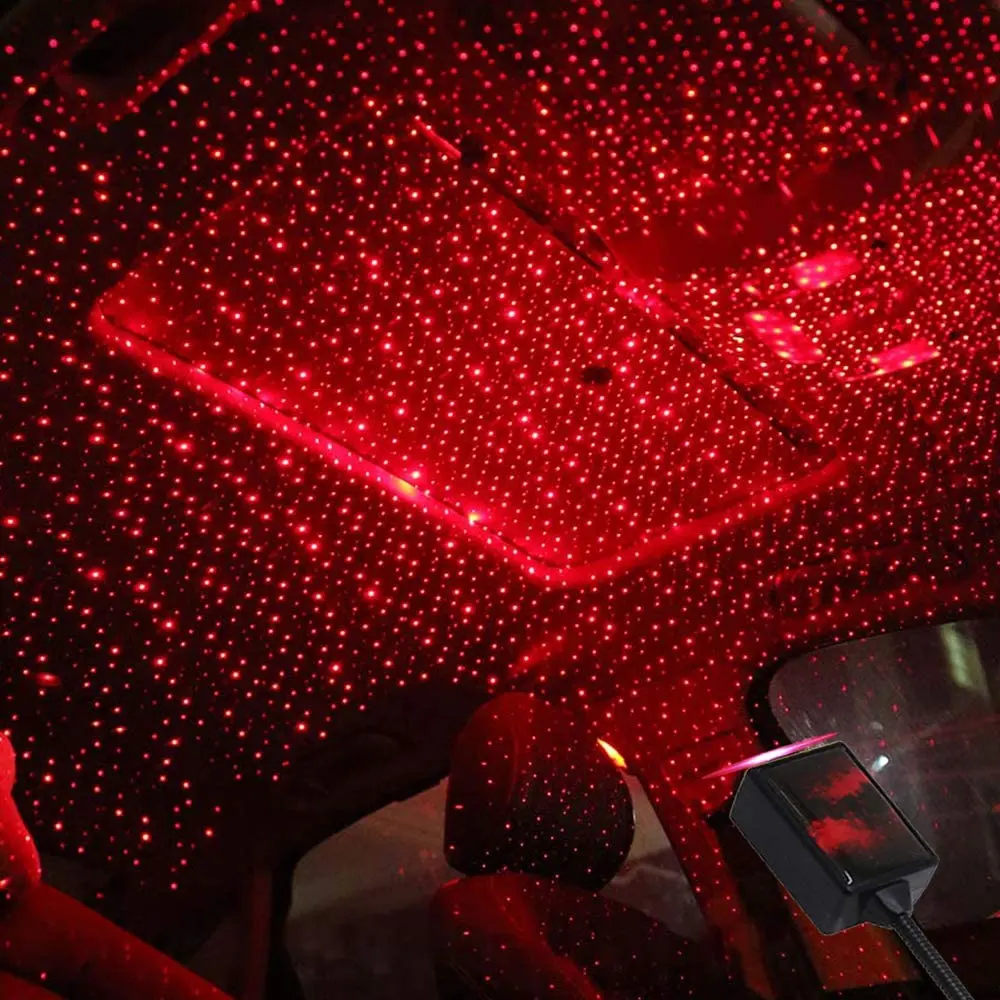 Spot USB auto decorazione del tetto stellato auto led rotante luce di notte del proiettore stella della decorazione della luce pronto per la spedizione di Fabbrica a buon mercato