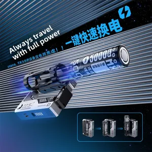 最新5000毫安时可拆卸双USB C端口电源组25w快速充电可更换锂离子电池组22.5w输出功率 - Product Image 3