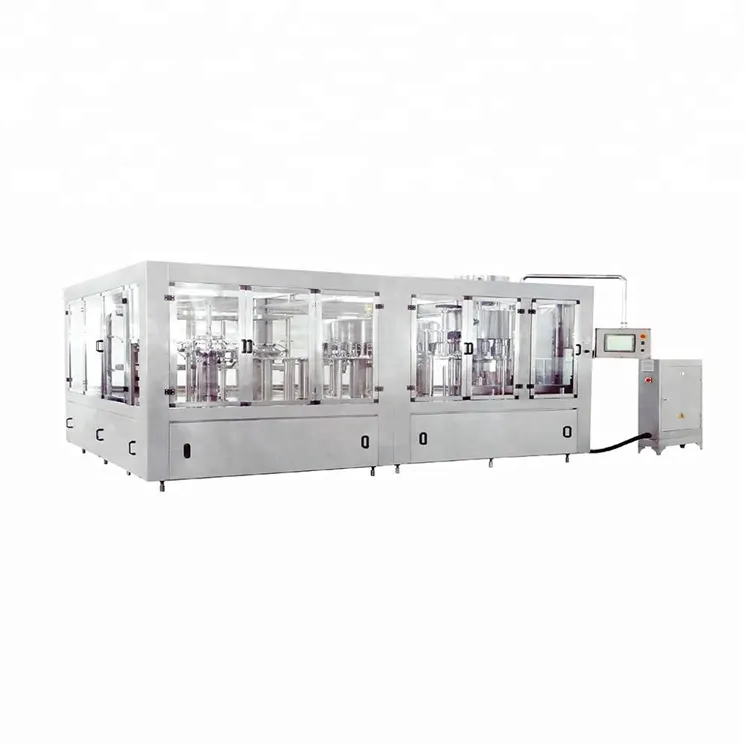 Máquina de enchimento de água potável automática, garrafa mineral pura/monoblock/planta/linha de produção