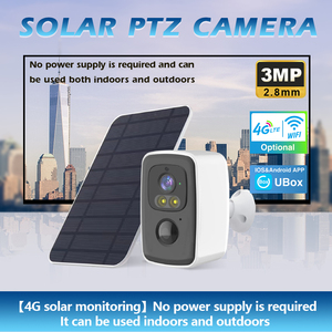 4G WiFi pannello solare alimentato a casa sistema di telecamere di sicurezza Mini sensore di movimento di visione notturna Memory Card Mini telecamera di sicurezza solare - Product Image 3