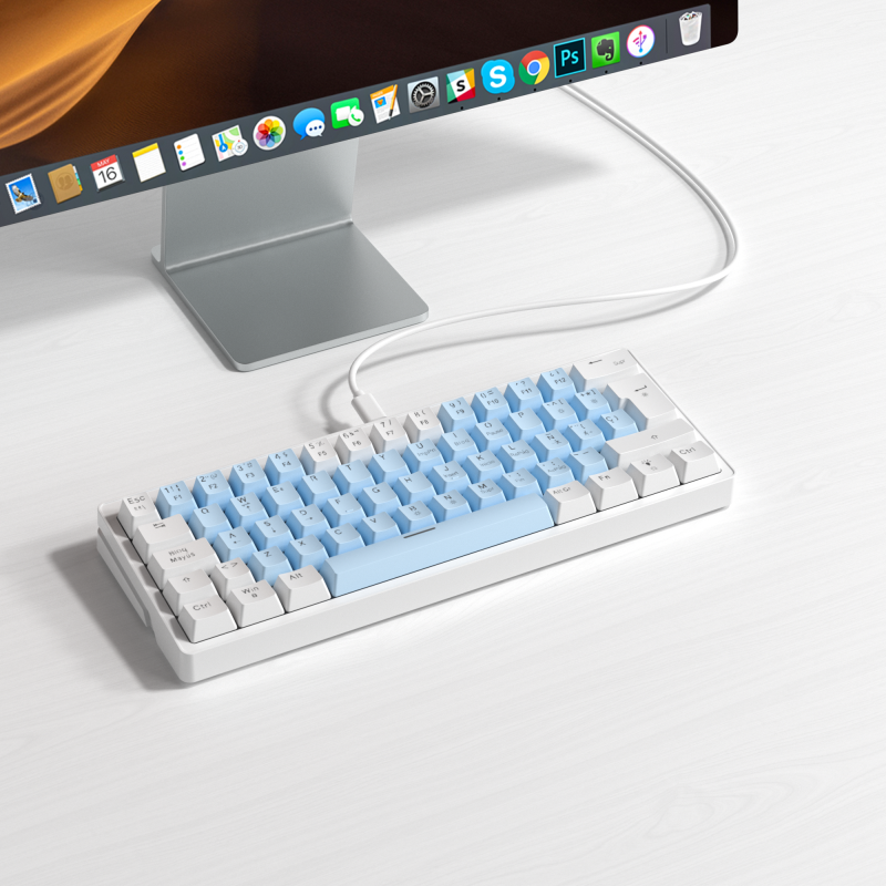 Azul y blanco