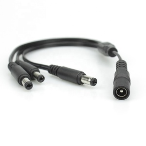 工場でカスタマイズされたDC5.5X2.5 1〜3スプリッターアダプターケーブル22AWG電源コード (DCプラグ付き) - Product Image 1