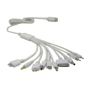 Cargador de Cable 10 en 1 para ordenador, adaptador USB, Cable de datos para PSP, Cable de transferencia de datos multifunción
