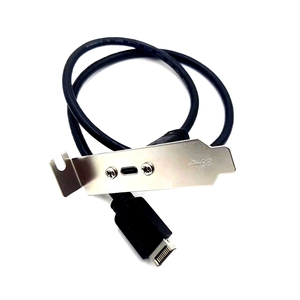 Özel USB 3.2 Gen 2 ön Panel adaptör uzatma kablosu 20Gbps USB 3.2 C 20-Pin USB tip-c erkek montaj vida stokta - Product Image 2