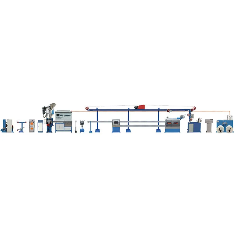 Dongguan Pinyang High Speed And High Temperature Electronic Wire Extruding Machine Insulation Production Line
