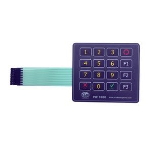 4x4 llaves de caucho de silicona de interruptor de teclado con teclado de membrana de Mylar de circuito - Product Image 1
