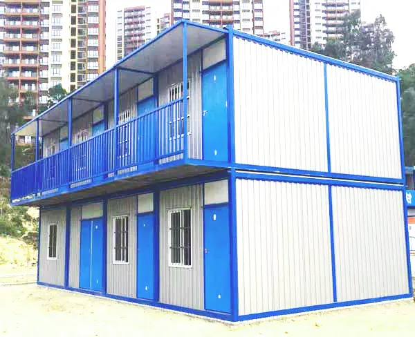 Maison de vacances modulaire Maison de ville Casa Conteneur détachable 20 pieds avec douche Cabines mobiles