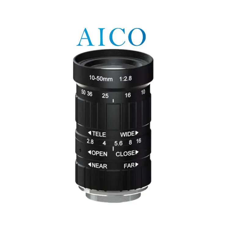 1/1.8 "bild format F 2.8 10mm bis 50mm c montieren manuelle iris fokus 10-50mm 6mp cmount 5x zoom cctv vario objektiv für industrie