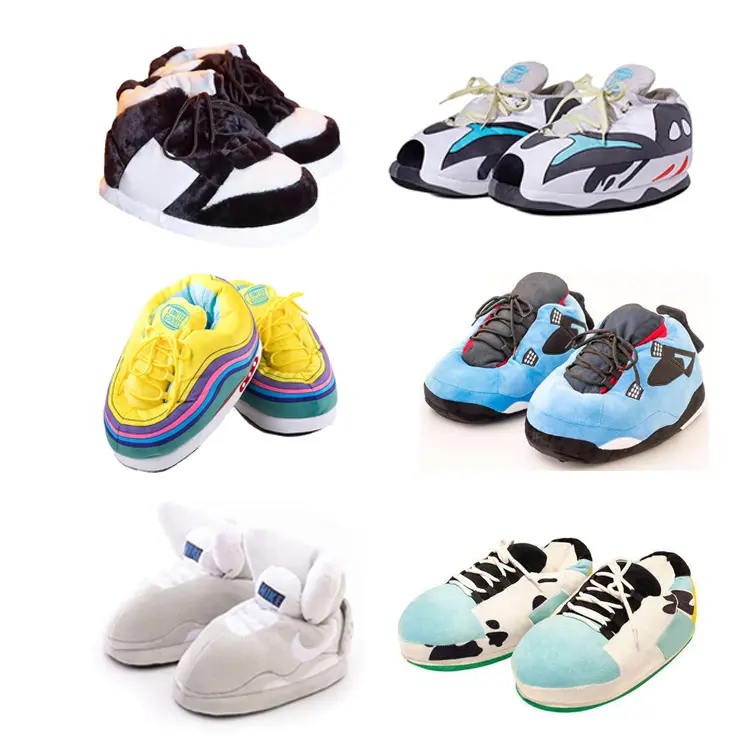 Hàng Mới Về Giày Sneaker Thể Thao Phòng Ngủ Unisex Mềm Mại Ấm Cúng Cá Tính Dép Lê Sang Trọng Trong Nhà