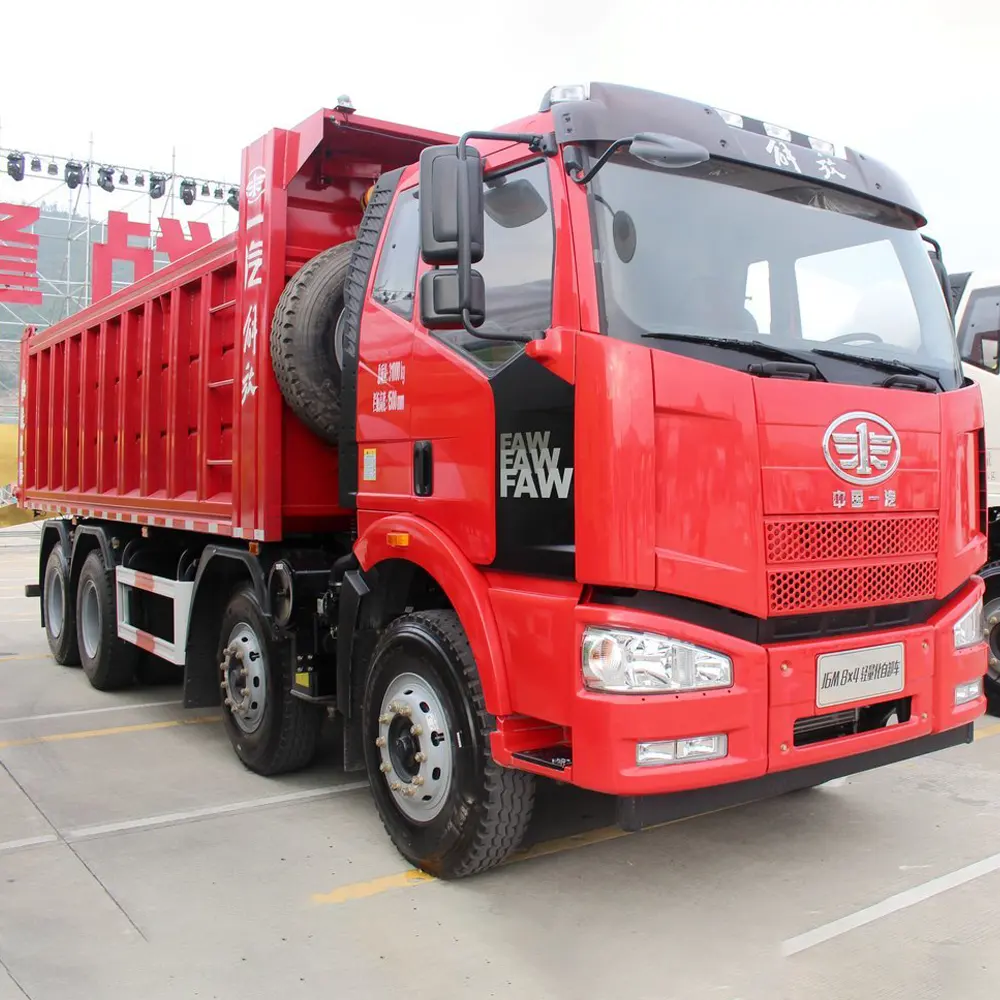 Bon état, camion à benne d'occasion faw 8*4 10 roues, camion à benne 375hp à vendre, camion à benne faw ton 16