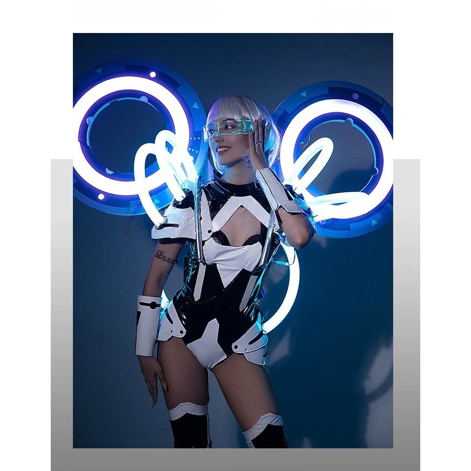 Ropa que cambia de color con control remoto + guantes y cubrepiernas