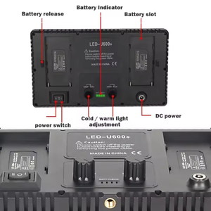 プロ写真 & ビデオLEDライトキットVari-color Pro Led-600 Led-800 LEDビデオライトプロ写真フィルライト - Product Image 4
