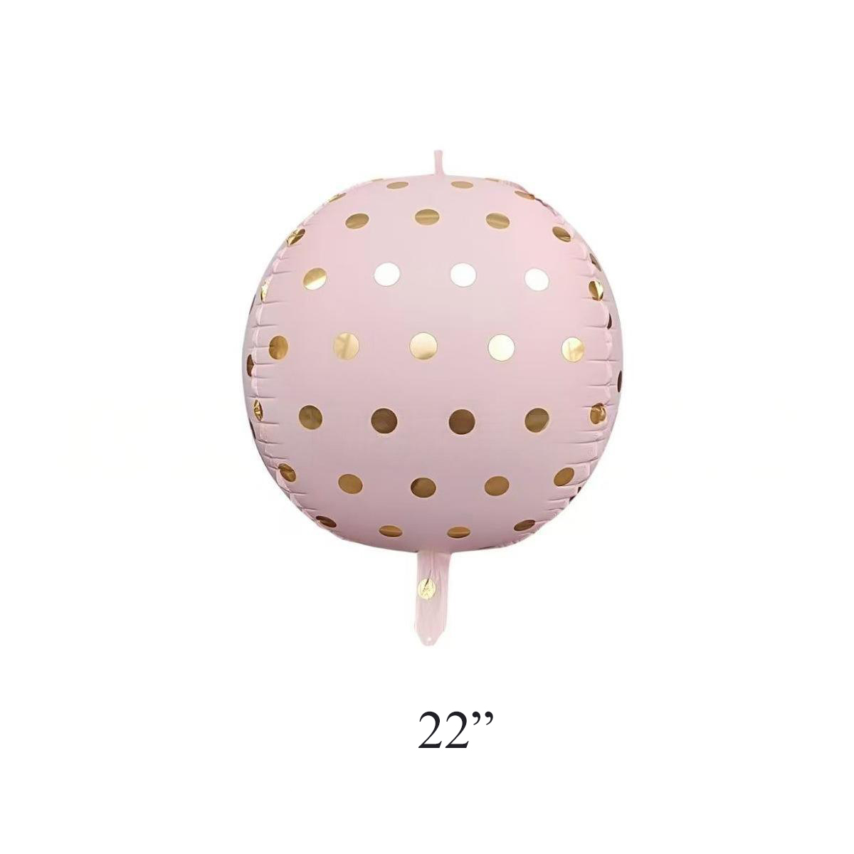 4d Pink Polka Dot Balloon