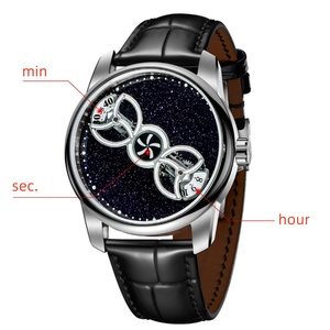 Özel izle tasarım yaratıcı dönen yıldız tekerlek otomatik mekanik İzle erkek saati güçlü aydınlık - Product Image 2