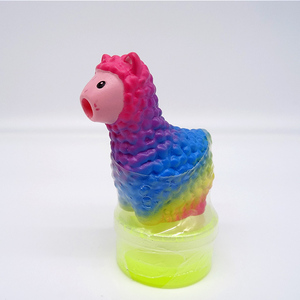 Eğlenceli Pooping oyuncaklar Lama Unisex stres giderici oyuncak emmek ve tükürmek balçık kristal çamur Squishy yaş 5-7 yıl - Product Image 5