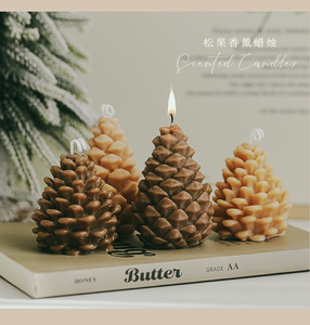 Dễ thương Bảng trang trí Giáng sinh thông nón nến thơm cây thông hình nón sáng tạo nến giáng sinh trang trí lễ hội nến - Product Image 3