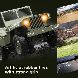 Uzman-seviye Willis 1:10 ölçekli tam ölçekli uzaktan kumanda için Jeep modeli dört tekerlekten çekiş RC Off-Road tırmanma oyuncak sınır ötesi - Product Image 3