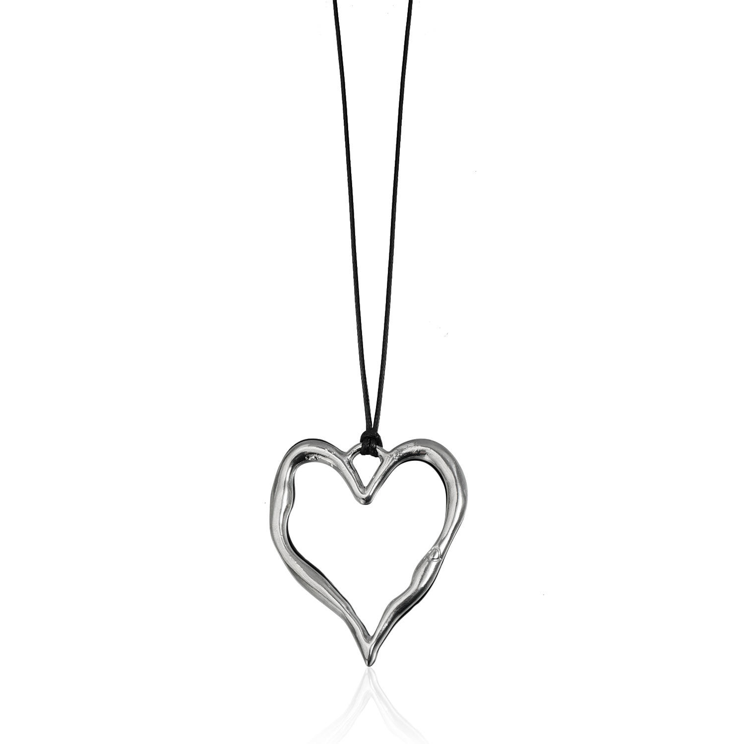 ZW9022 Steel Color Heart