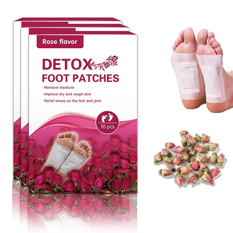 Очищающие детоксикационные подушечки KONMON, розовые натуральные органические подушечки для ног, пластырь для детоксикации ног