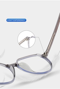 แผ่นแว่นสายตา2024แบบใหม่กรอบแว่นพร้อมบานพับโลหะโครง TR90รูปกรดโพรพิโอนิค - Product Image 2