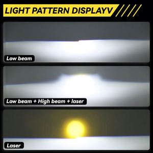 DGLS en kaliteli LED çift ışık lensi süper parlak spot araba işık aksesuarları HD Lens Bi Led projektör Lens ile sessiz Fan - Product Image 5