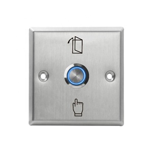 Di alta Qualità di controllo di accesso di Uscita interruttore di pulsante del metallo con lampada DC12V - Product Image 1